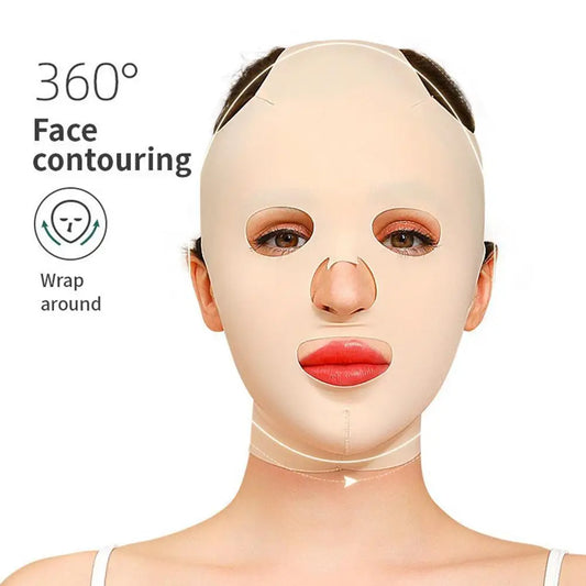 Full Face Lift Sleeping Belt Reusable Mask Double Chin Lift Face Belt