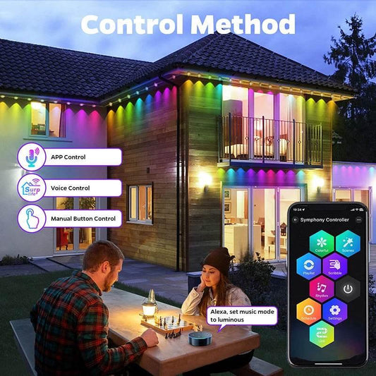 Weather-Proof Wonder: Smart RGBIC Lights for Stunning Outdoor Scenes! - Dabfavshop