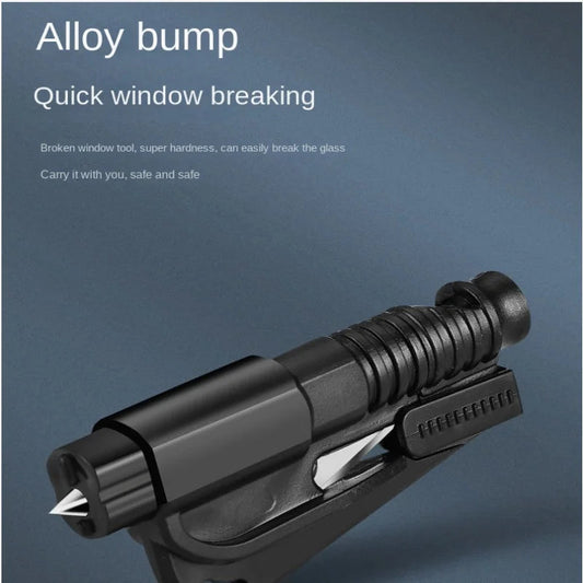 Mini Safety Hammer Car Emergency Rescue Kit Key Chain Knife Life Saving Seat Belt Cutter Window Breaker Glass Dabfavshop