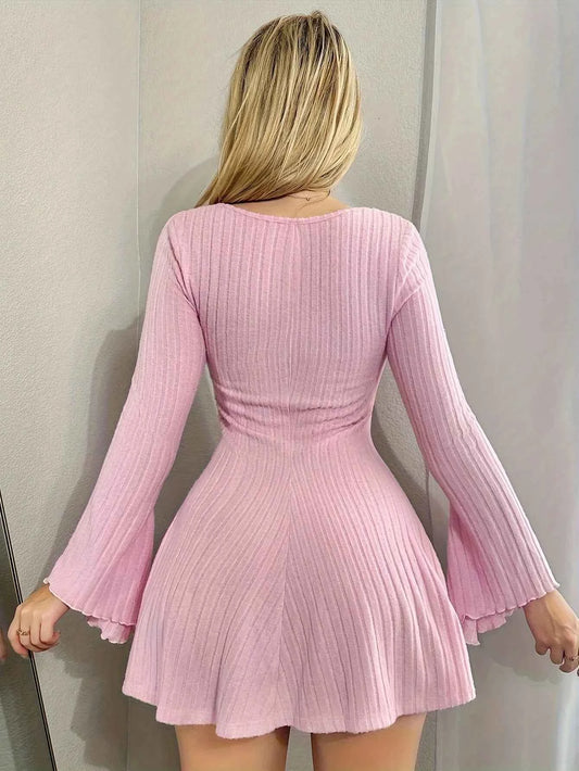 Knitted Long Sleeve Dress