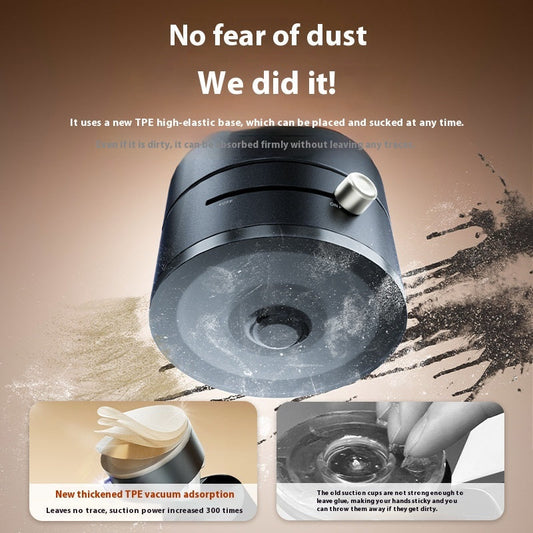 Foldable Magnetic Vacuum Car Phone Holder Foldable Suction Cup With Suction Cup Hands-Free Navigation For Smart Phone - Dabfavshop