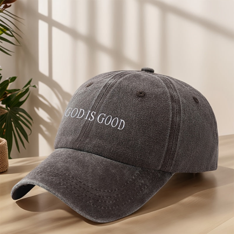 [Vintage Baseball Cap] Embroidered "GOD IS GOOD" Design