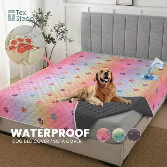 Waterproof Reversible Rainbow Pet Bed Cover - Dabfavshop