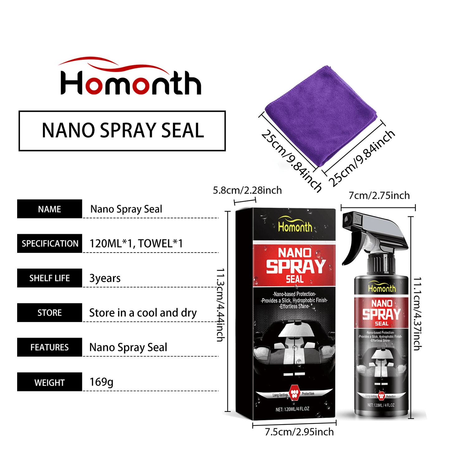 Premium Nano Coating Car Polish Spray 500ml - Dabfavshop