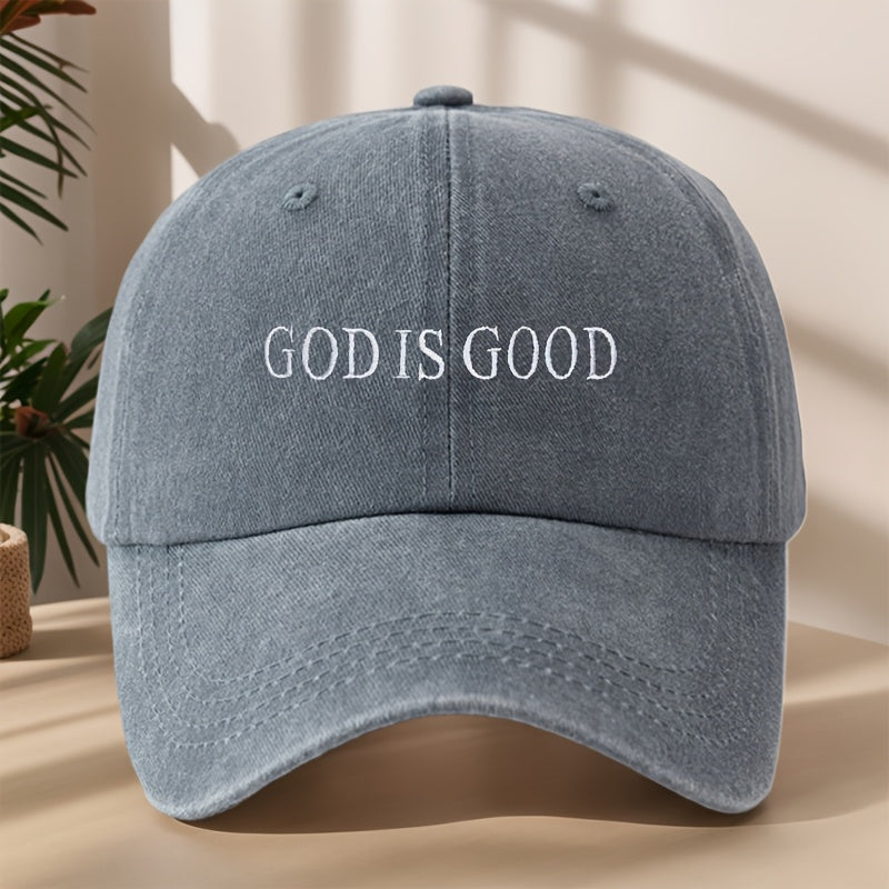 [Vintage Baseball Cap] Embroidered "GOD IS GOOD" Design