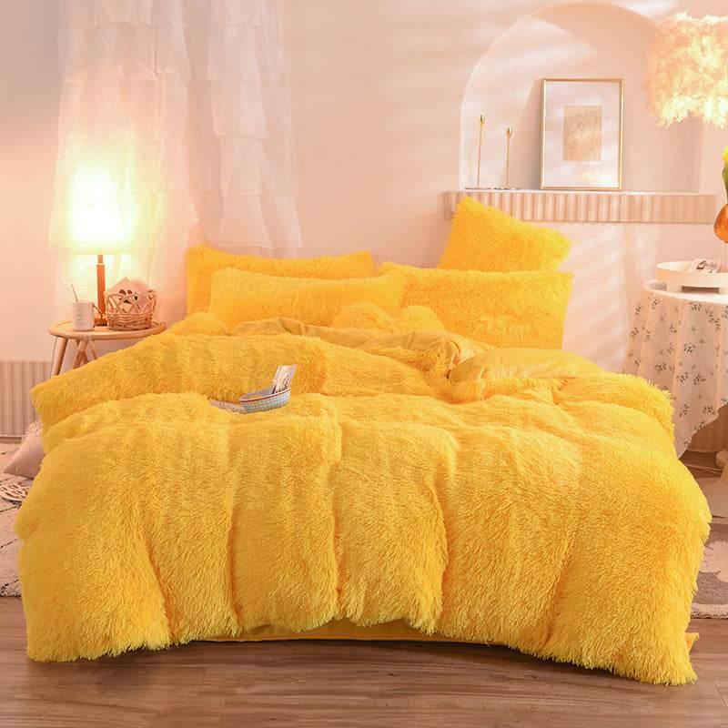 Thick Fleece Duvet Cover Warm Bedding Set - Dabfavshop