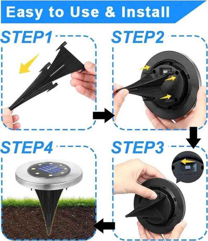 Waterproof Solar Ground LED Lights