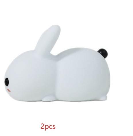 Colorful Rabbit Silicone LED Sleeping Aid Collectible - Dabfavshop