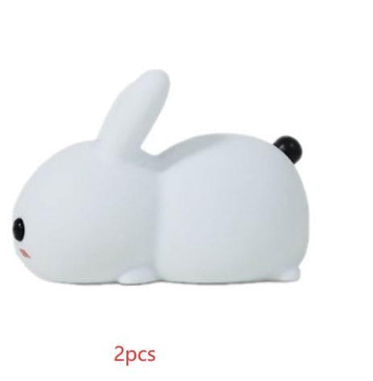 Colorful Rabbit Silicone LED Sleeping Aid Collectible - Dabfavshop