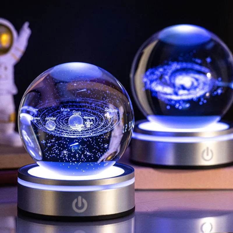 3D Space LED Crystal Ball Lamp - Dabfavshop
