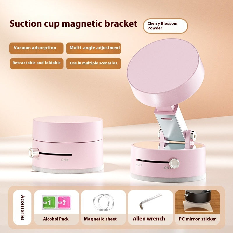 Foldable Magnetic Vacuum Car Phone Holder Foldable Suction Cup With Suction Cup Hands-Free Navigation For Smart Phone - Dabfavshop
