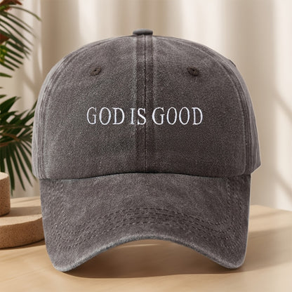 [Vintage Baseball Cap] Embroidered "GOD IS GOOD" Design