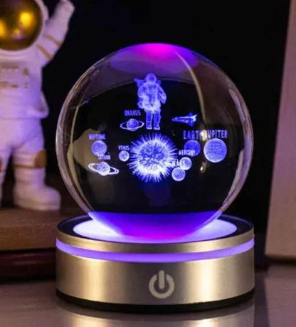 3D Space LED Crystal Ball Lamp - Dabfavshop