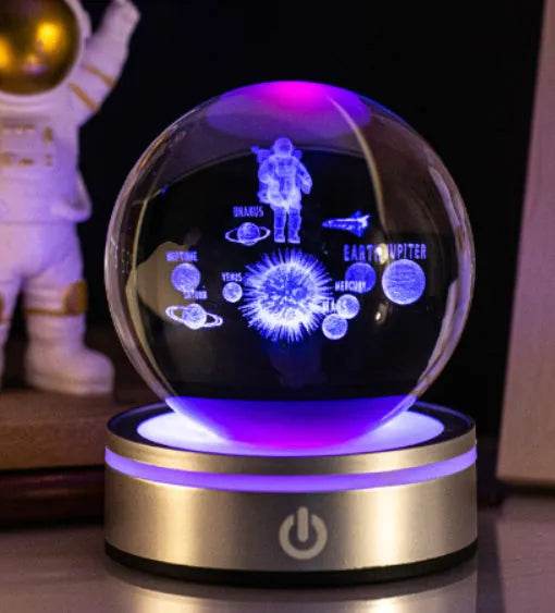 3D Space LED Crystal Ball Lamp - Dabfavshop