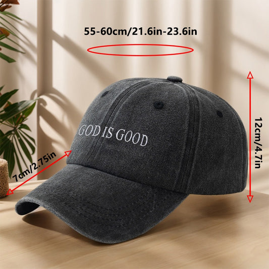 [Vintage Baseball Cap] Embroidered "GOD IS GOOD" Design