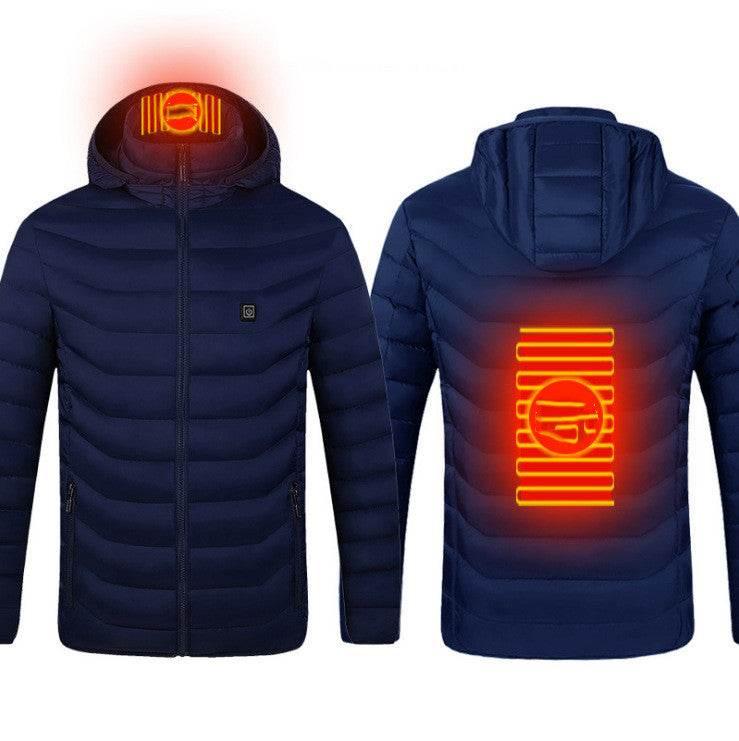 USB Electric Heated Jacket, 3+2 Heating Zone Cover The Upper Body - Dabfavshop