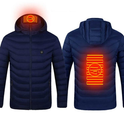 USB Electric Heated Jacket, 3+2 Heating Zone Cover The Upper Body - Dabfavshop