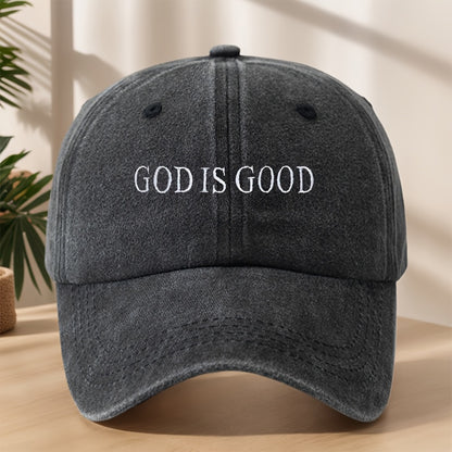 [Vintage Baseball Cap] Embroidered "GOD IS GOOD" Design