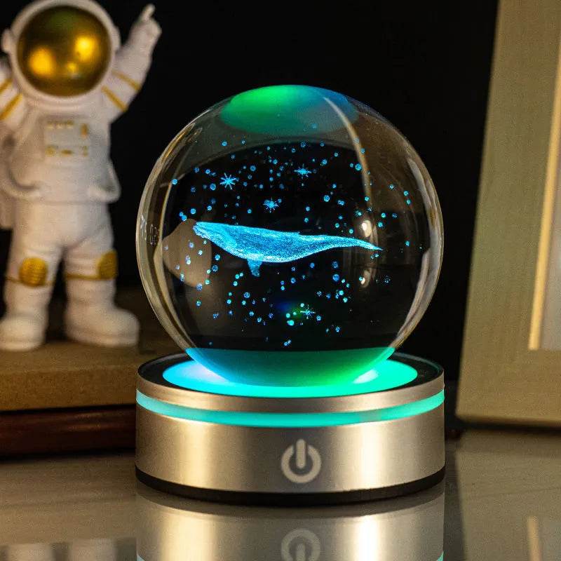 3D Space LED Crystal Ball Lamp - Dabfavshop