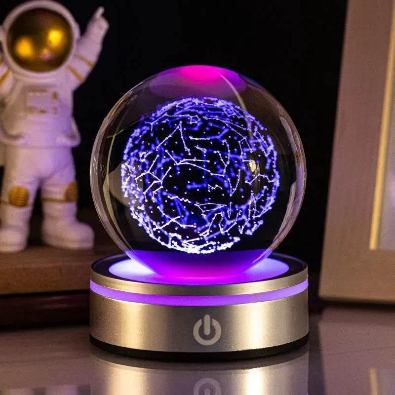 3D Space LED Crystal Ball Lamp - Dabfavshop