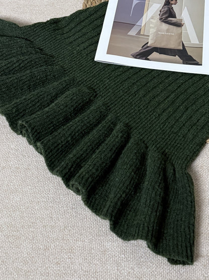 [Sexy Minimalist] Short Sleeve Sweater Dress