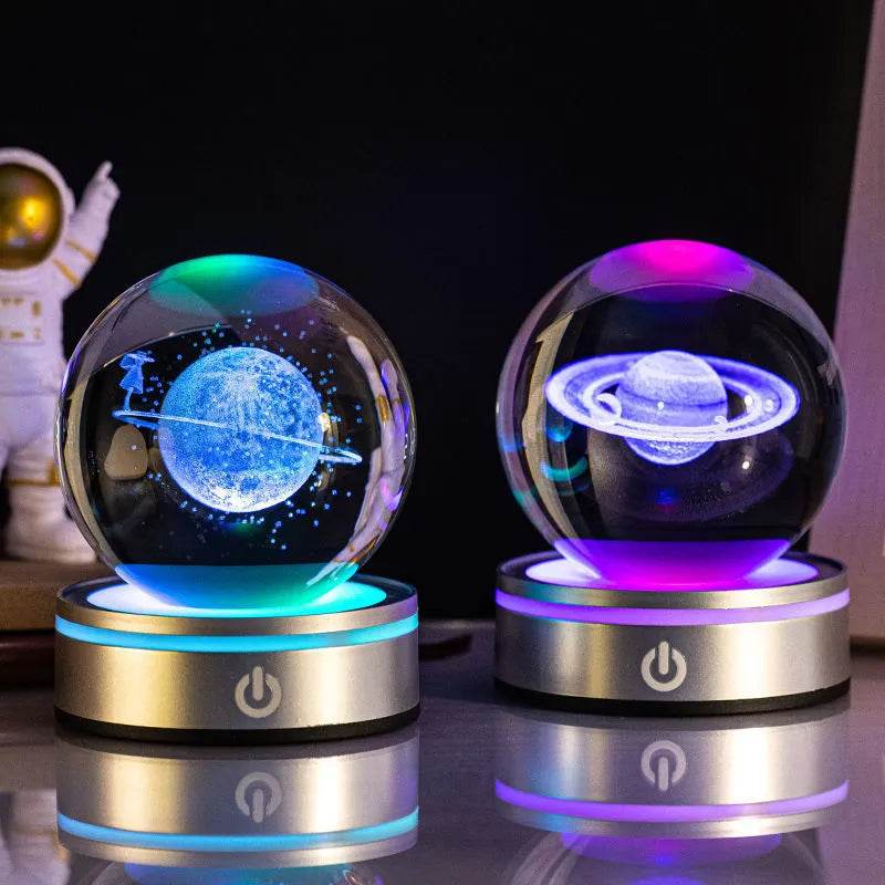 3D Space LED Crystal Ball Lamp - Dabfavshop