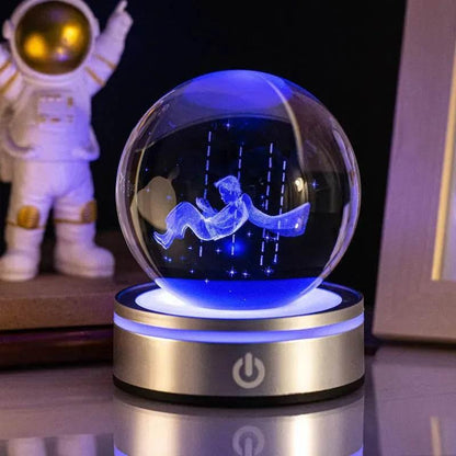 3D Space LED Crystal Ball Lamp - Dabfavshop