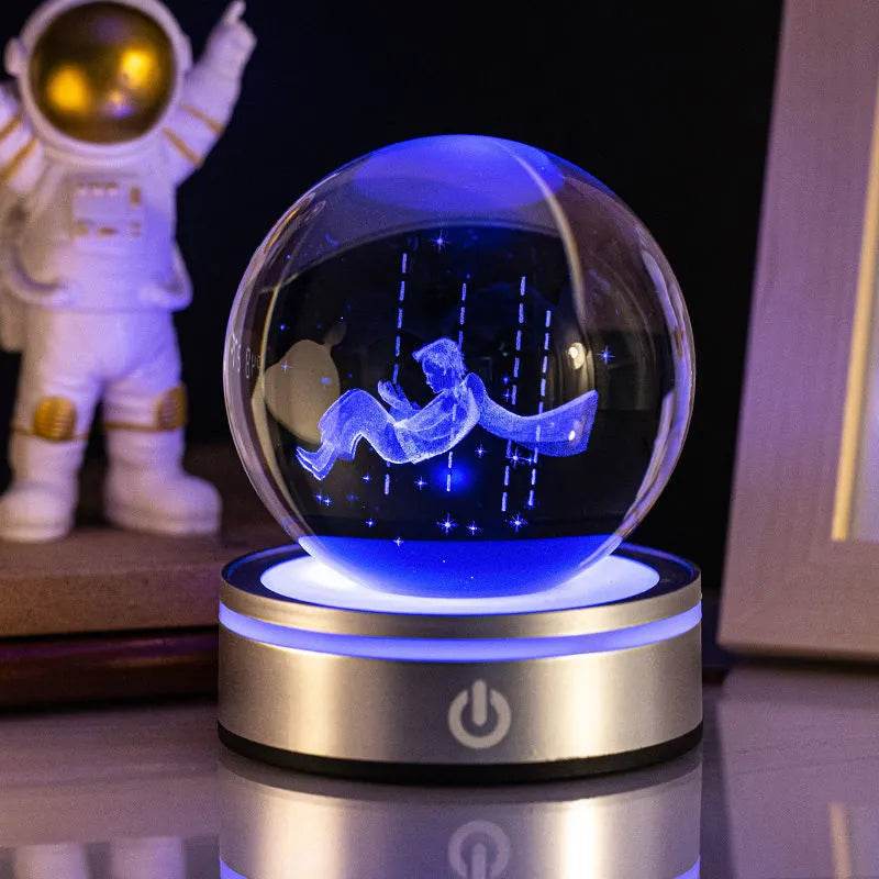 3D Space LED Crystal Ball Lamp - Dabfavshop