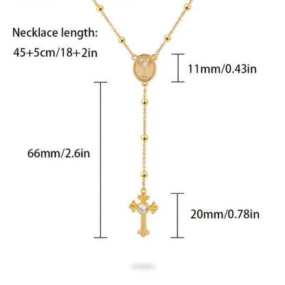 Italian 925 Sterling Silver or 18K Gold Plated Rosary