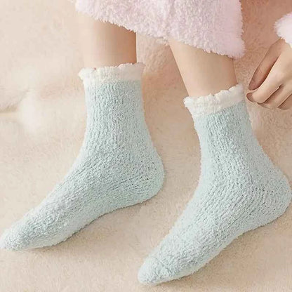 5 Pairs Thickened Coral Fleece Socks