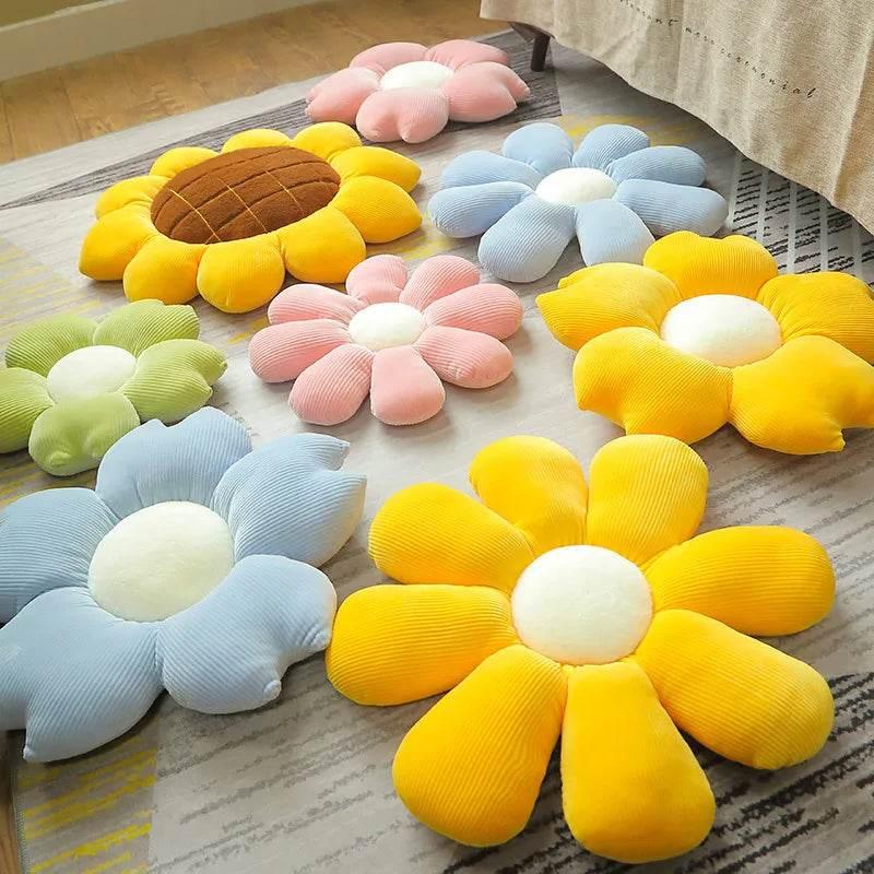 35/45cm Stuffed Six Petal Flower Cushion Sunflower Pillow - Dabfavshop
