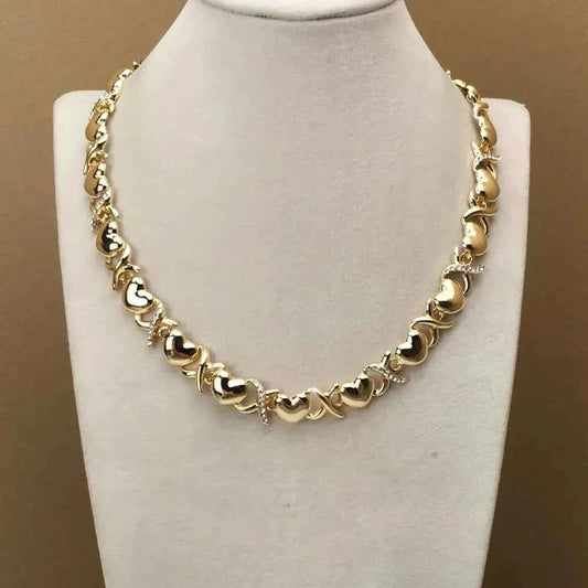 Hearts Gold Silver Necklaces