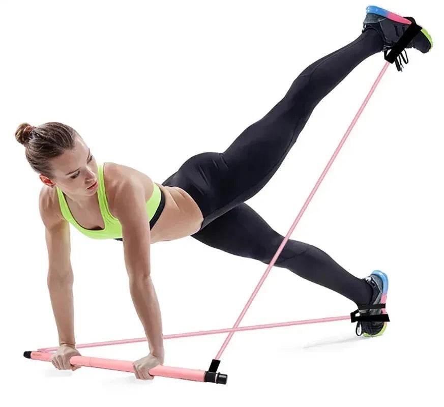 Pilates Toning Bar Resistance Bands - Dabfavshop