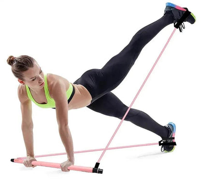 Pilates Toning Bar Resistance Bands - Dabfavshop