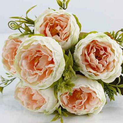 Big Silk Bouquet 6 Heads Artificial Flowers