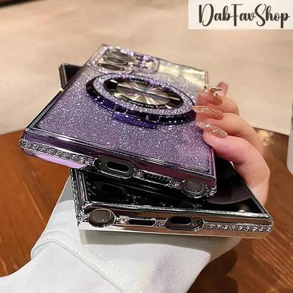 Luxury Glitter Case For Samsung Galaxy S22-S24 Ultra Plus Diamond Plating