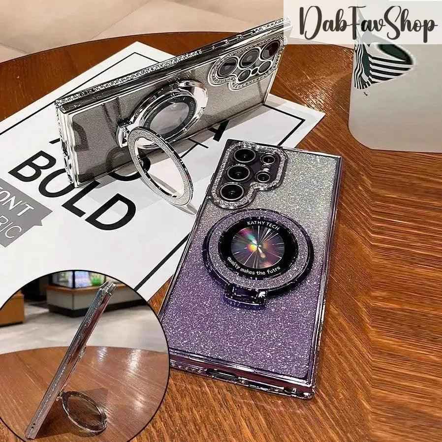 Luxury Glitter Case For Samsung Galaxy S22-S24 Ultra Plus Diamond Plating