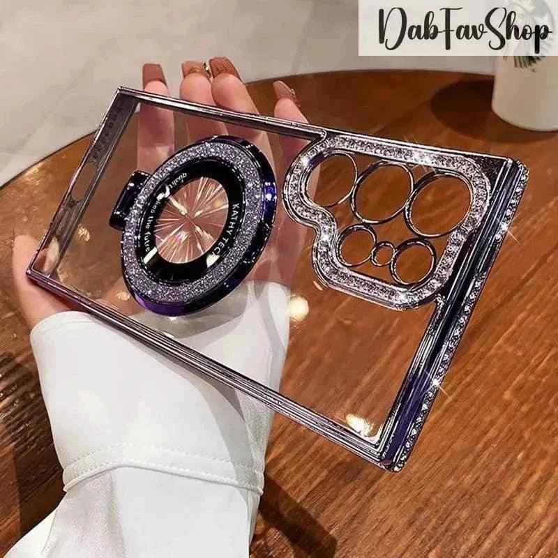 Luxury Glitter Case For Samsung Galaxy S22-S24 Ultra Plus Diamond Plating