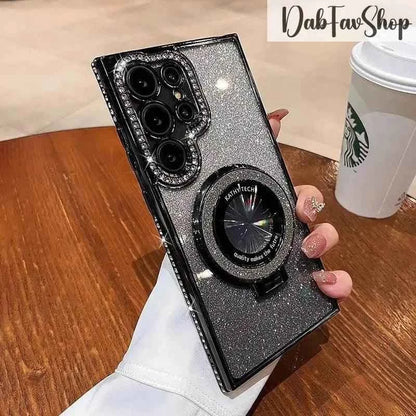 Luxury Glitter Case For Samsung Galaxy S22-S24 Ultra Plus Diamond Plating