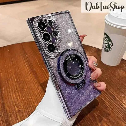 Luxury Glitter Case For Samsung Galaxy S22-S24 Ultra Plus Diamond Plating