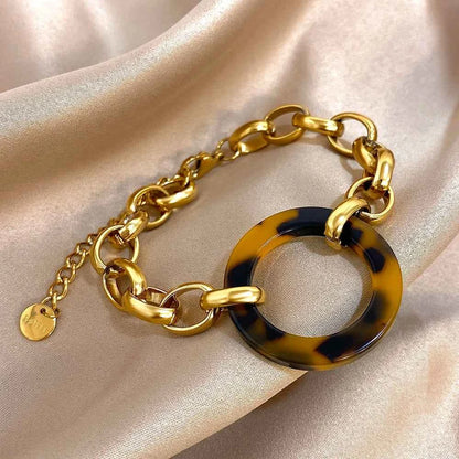 Punk Chunky Gold Jewelry Set