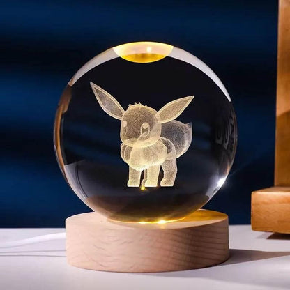 Decorative Crystal Ball 3D Figures Night Light - Dabfavshop