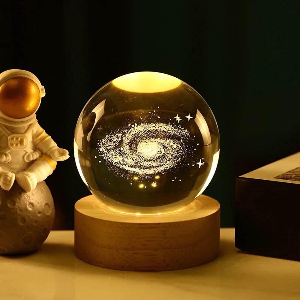 Decorative Crystal Ball 3D Figures Night Light - Dabfavshop