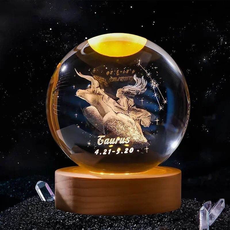 3D Crystal Ball Glass Decoration - Dabfavshop