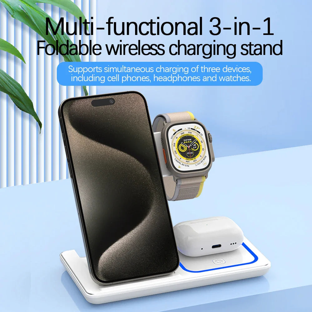 LED Fast Wireless Charging Station - Dabfavshop