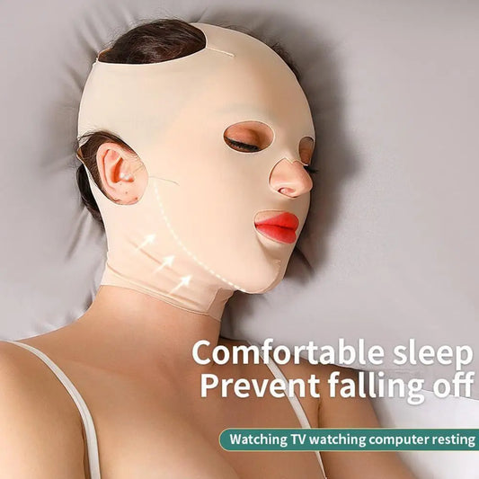 Full Face Lift Sleeping Belt Reusable Mask Double Chin Lift Face Belt