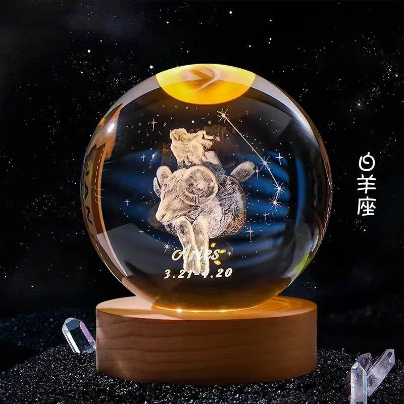 3D Crystal Ball Glass Decoration - Dabfavshop