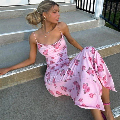 Floral Spaghetti Dresses