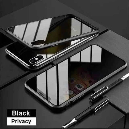 Tempered Glass With Privacy Case All In One