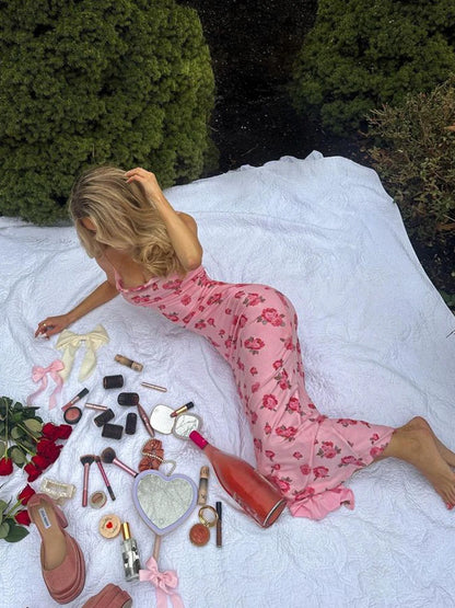 Floral Spaghetti Dresses